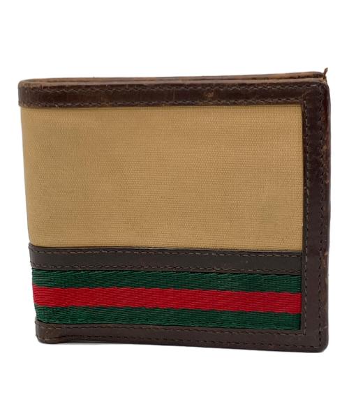 GUCCI（グッチ）GUCCI (グッチ) 2つ折り財布 ベージュの古着・服飾アイテム