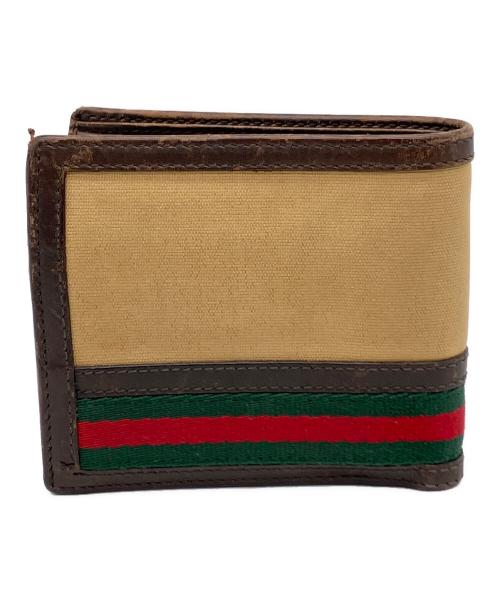 GUCCI（グッチ）GUCCI (グッチ) 2つ折り財布 ベージュの古着・服飾アイテム