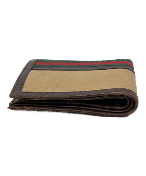 GUCCI（グッチ）GUCCI (グッチ) 2つ折り財布 ベージュの古着・服飾アイテム