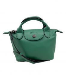 LONGCHAMP（ロンシャン）の古着「トップハンドルバッグ」｜グリーン