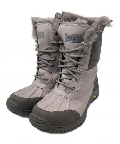 中古・古着通販】UGG (アグ) 編上げムートンブーツ グレー サイズ:24