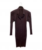 PLEATS PLEASEプリーツプリーズ）の古着「長袖ワンピース」｜パープル