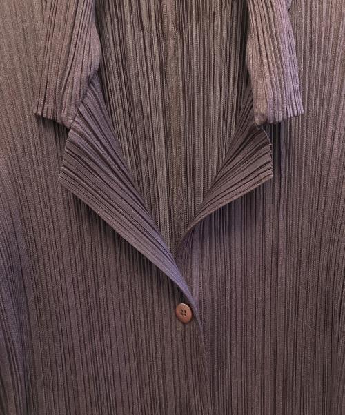 PLEATS PLEASE（プリーツプリーズ）PLEATS PLEASE (プリーツプリーズ) 長袖ワンピース パープル サイズ:3の古着・服飾アイテム