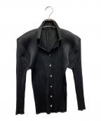 PLEATS PLEASEプリーツプリーズ）の古着「長袖シャツ」｜ブラック