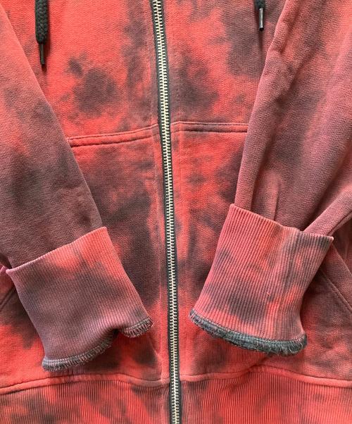 DIESEL（ディーゼル）DIESEL (ディーゼル) ジップパーカー ブラック×レッド サイズ:S 未使用品の古着・服飾アイテム