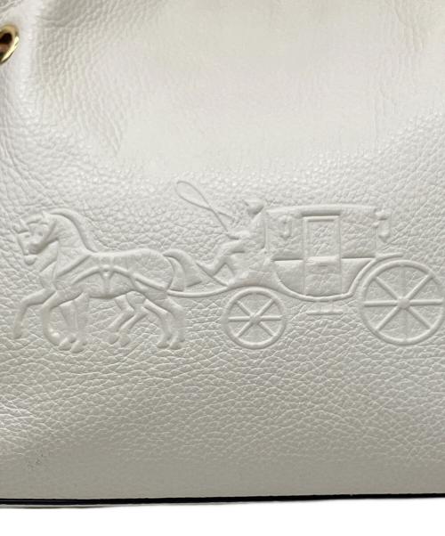 COACH（コーチ）COACH (コーチ) ショルダーバッグ アイボリー×ブラウンの古着・服飾アイテム
