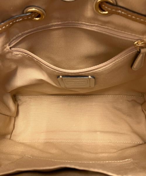 COACH（コーチ）COACH (コーチ) ショルダーバッグ アイボリー×ブラウンの古着・服飾アイテム