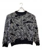 MAISON SPECIALメゾンスペシャル）の古着「厚手ニット」｜ブラック×ホワイト