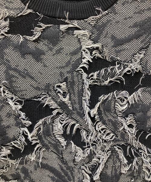 MAISON SPECIAL（メゾンスペシャル）MAISON SPECIAL (メゾンスペシャル) 厚手ニット ブラック×ホワイト サイズ:02の古着・服飾アイテム