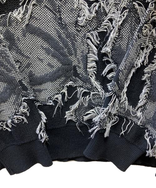 MAISON SPECIAL（メゾンスペシャル）MAISON SPECIAL (メゾンスペシャル) 厚手ニット ブラック×ホワイト サイズ:02の古着・服飾アイテム