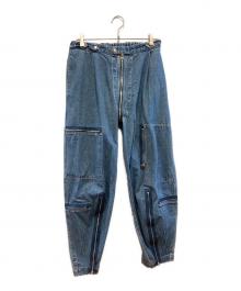 Product Twelve（プロダクトトゥエルブ）の古着「Flight Pants denim」｜インディゴ