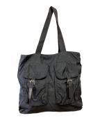 PRADAプラダ）の古着「ナイロンショルダートートバッグ」｜ブラック