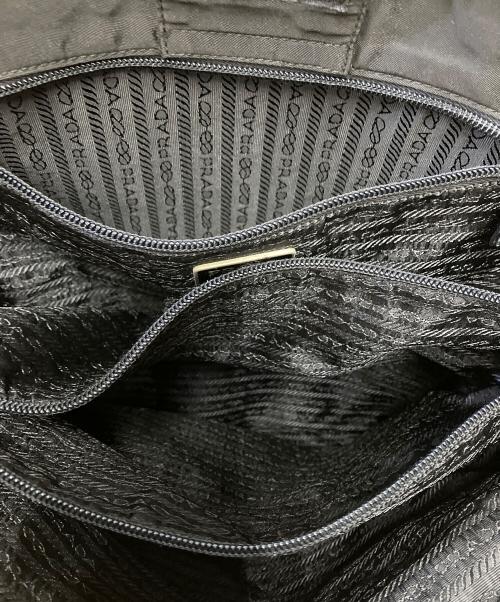 PRADA（プラダ）PRADA (プラダ) ナイロンショルダートートバッグ ブラックの古着・服飾アイテム