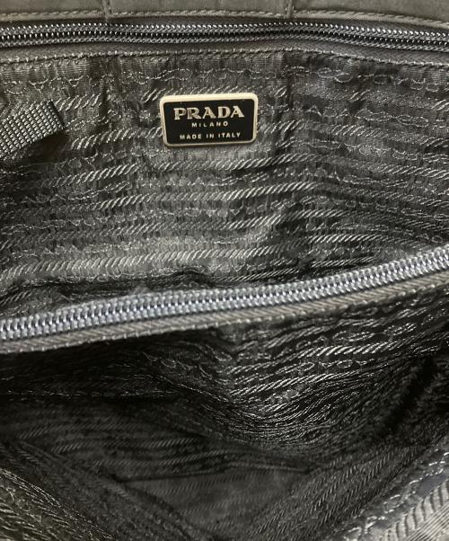 PRADA（プラダ）PRADA (プラダ) ナイロンショルダートートバッグ ブラックの古着・服飾アイテム