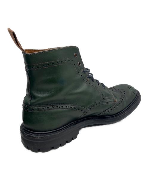Tricker's（トリッカーズ）Tricker's (トリッカーズ) ウィングチップブーツ グリーン サイズ:9の古着・服飾アイテム