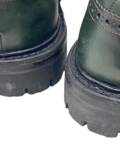 Tricker's（トリッカーズ）Tricker's (トリッカーズ) ウィングチップブーツ グリーン サイズ:9の古着・服飾アイテム