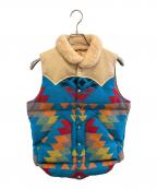 RockyMountainFeatherBedロッキーマウンテンフェザーベッド）の古着「ベスト」｜ブルー×マルチカラー