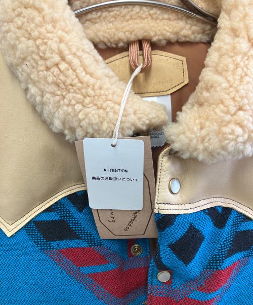 RockyMountainFeatherBed（ロッキーマウンテンフェザーベッド）RockyMountainFeatherBed (ロッキーマウンテンフェザーベッド) ベスト ブルー×マルチカラー サイズ:36の古着・服飾アイテム