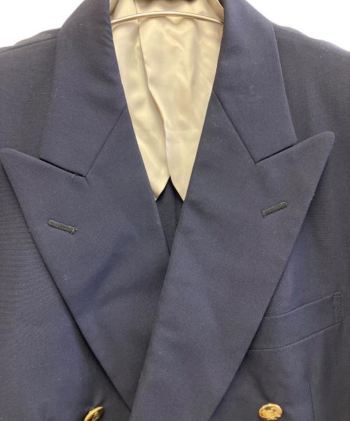 Paul Stuart（ポールスチュアート）Paul Stuart (ポールスチュアート) ダブルブレザー ネイビー×ゴールド サイズ:AB6 98-88-175の古着・服飾アイテム