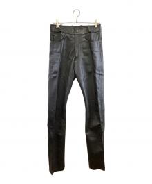 HARLEY-DAVIDSON（ハーレーダビッドソン）の古着「レザーパンツ」｜ブラック