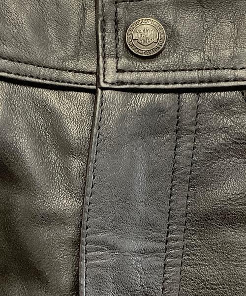 HARLEY-DAVIDSON（ハーレーダビッドソン）HARLEY-DAVIDSON (ハーレーダビッドソン) レザーパンツ ブラック サイズ:30の古着・服飾アイテム
