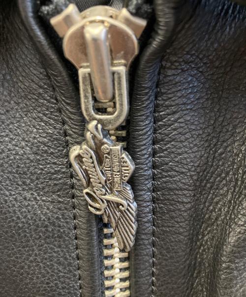 HARLEY-DAVIDSON（ハーレーダビッドソン）HARLEY-DAVIDSON (ハーレーダビッドソン) レザージャケット ブラック サイズ:Lの古着・服飾アイテム