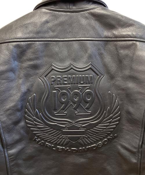 HARLEY-DAVIDSON（ハーレーダビッドソン）HARLEY-DAVIDSON (ハーレーダビッドソン) レザージャケット ブラック サイズ:Lの古着・服飾アイテム