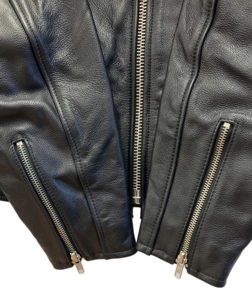 HARLEY-DAVIDSON（ハーレーダビッドソン）HARLEY-DAVIDSON (ハーレーダビッドソン) レザージャケット ブラック サイズ:Lの古着・服飾アイテム