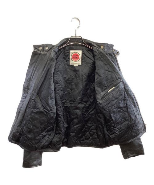 LUCKY STRIKE（ラッキーストライク）LUCKY STRIKE (ラッキーストライク) レザージャケット ブラック サイズ:Mの古着・服飾アイテム