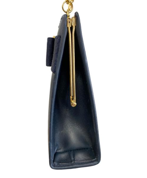 Salvatore Ferragamo（サルヴァトーレ フェラガモ）Salvatore Ferragamo (サルヴァトーレ フェラガモ) チェーンショルダーバッグ ネイビーの古着・服飾アイテム