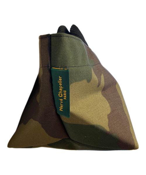 Herve Chapelier（エルベシャプリエ）Herve Chapelier (エルベシャプリエ) 舟形ミニハンドバッグ グリーンの古着・服飾アイテム