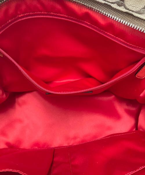 COACH（コーチ）COACH (コーチ) トートバッグ ブラウン×オレンジの古着・服飾アイテム