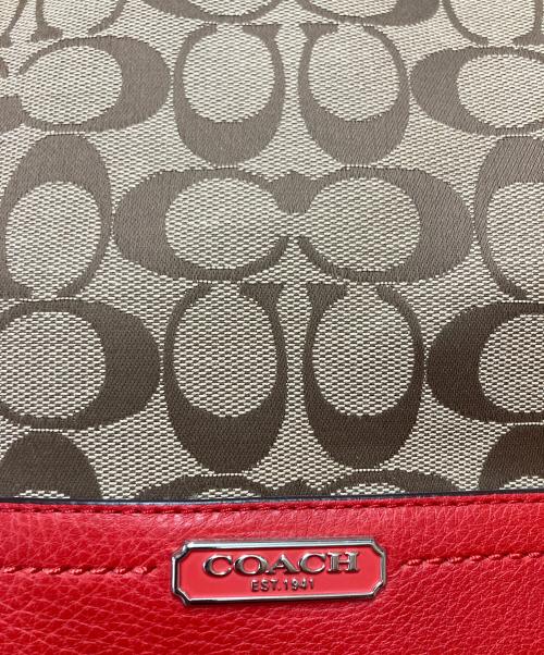 COACH（コーチ）COACH (コーチ) トートバッグ ブラウン×オレンジの古着・服飾アイテム