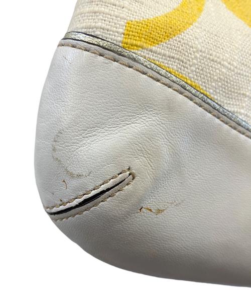 COACH（コーチ）COACH (コーチ) ハンドバッグ ホワイト×イエローの古着・服飾アイテム