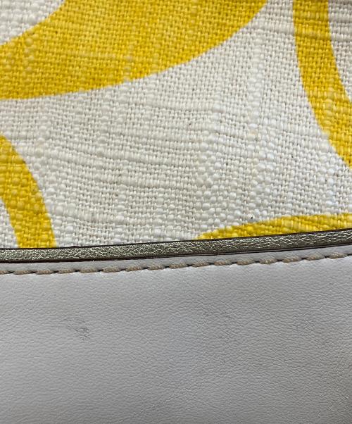 COACH（コーチ）COACH (コーチ) ハンドバッグ ホワイト×イエローの古着・服飾アイテム