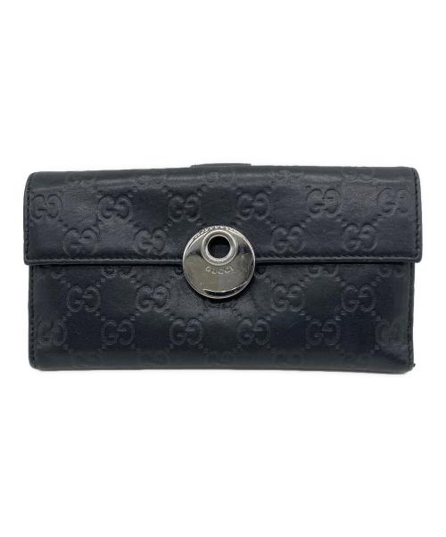 GUCCI（グッチ）GUCCI (グッチ) 長財布 ブラックの古着・服飾アイテム