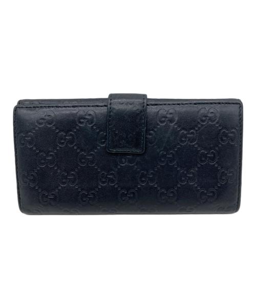 GUCCI（グッチ）GUCCI (グッチ) 長財布 ブラックの古着・服飾アイテム