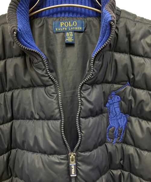 POLO RALPH LAUREN（ポロ・ラルフローレン）POLO RALPH LAUREN (ポロ・ラルフローレン) 中綿ジャケット ブルー×ネイビー サイズ:XLの古着・服飾アイテム