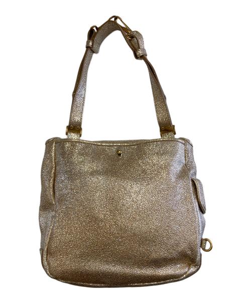 Yves Saint Laurent（イヴサンローラン）Yves Saint Laurent (イヴサンローラン) ショルダーバッグ ゴールドの古着・服飾アイテム