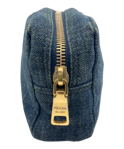 PRADA（プラダ）PRADA (プラダ) ポーチ インディゴの古着・服飾アイテム