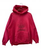 adidasアディダス）の古着「パーカー」｜レッド