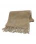 LOEWE（ロエベ）の古着「フリンジマフラー」｜ベージュ×アイボリー