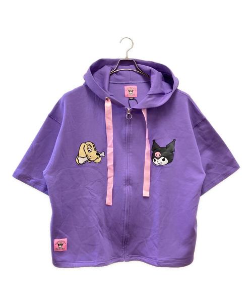 GALFY（ガルフィー）GALFY (ガルフィー) ジップパーカー パープル サイズ:Lの古着・服飾アイテム