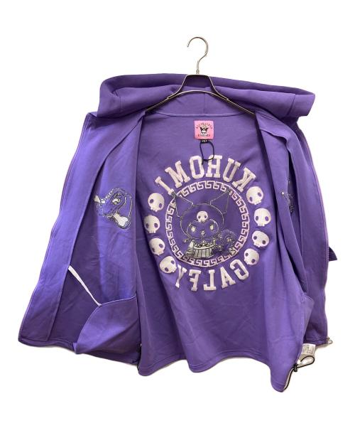 GALFY（ガルフィー）GALFY (ガルフィー) ジップパーカー パープル サイズ:Lの古着・服飾アイテム