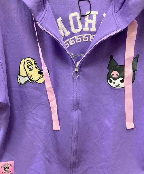 GALFY（ガルフィー）GALFY (ガルフィー) ジップパーカー パープル サイズ:Lの古着・服飾アイテム