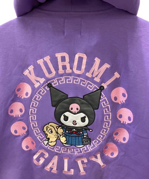 GALFY（ガルフィー）GALFY (ガルフィー) ジップパーカー パープル サイズ:Lの古着・服飾アイテム