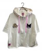 GALFYガルフィー）の古着「ジップパーカー」｜ホワイト