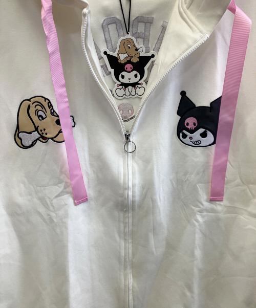 GALFY（ガルフィー）GALFY (ガルフィー) ジップパーカー ホワイト サイズ:XL 未使用品の古着・服飾アイテム