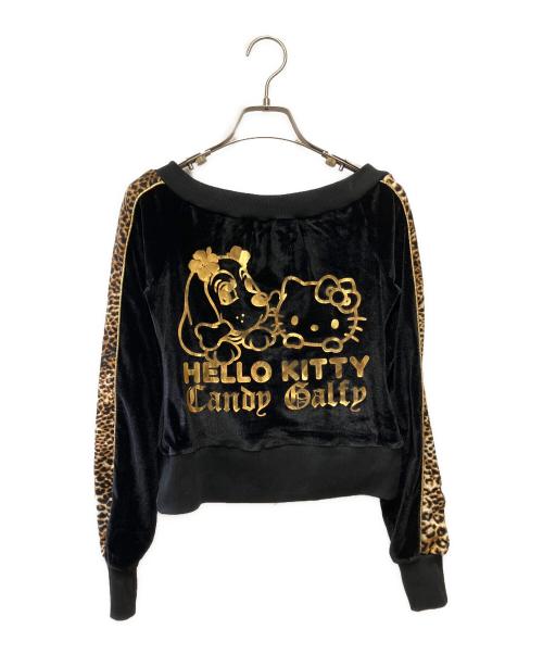 CANDY GALFY（キャンディーガルフィー）CANDY GALFY (キャンディーガルフィー) HELLO KITTY (ハローキティ) セットアップ ゴールド×ブラック サイズ:F 未使用品の古着・服飾アイテム