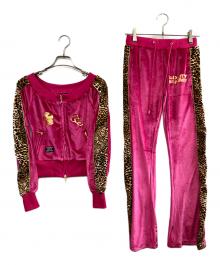 CANDY GALFY×HELLO KITTY（キャンディーガルフィー×ハローキティ）の古着「セットアップ」｜ショッキングピンク